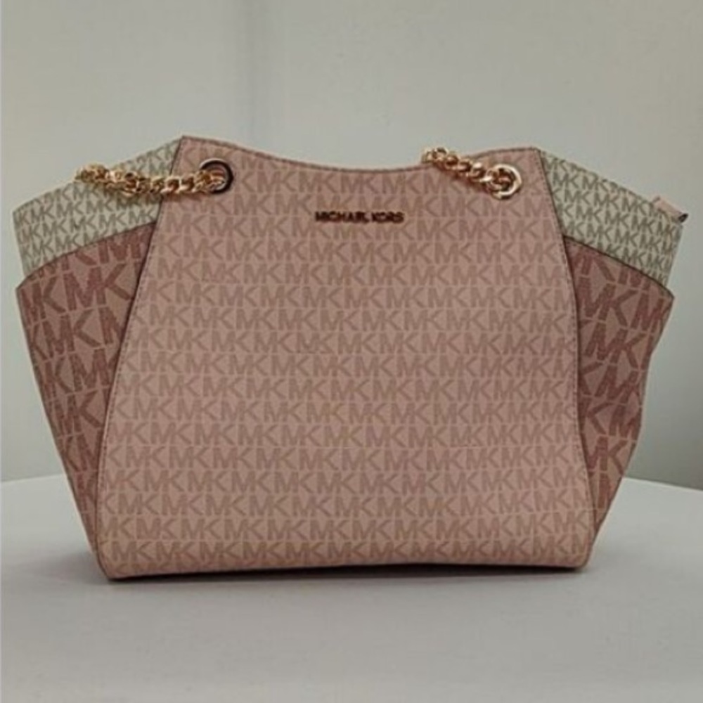 Michael Kors Pink and Gold Tote Bag